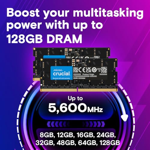 crucial 32GB Kit(2x16GB)DDR5-5600 SODIMM CL46(16Gbit) CT2K16G56C46S5の特徴・詳細 画像