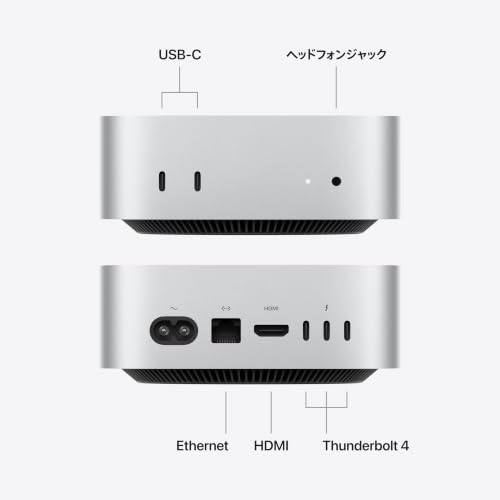 Apple 2026 Mac mini 12コアCPU、12コアGPUのM6チップ搭載デスクトップコンピュータの特徴・詳細 画像