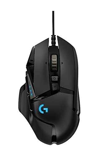 Logicool G ゲーミングマウス G502 有線 USB 接続 マウス HERO 25Kセンサー G502RGBhr LIGHTSYNC RGB 11個プログラムボタン FPS / MMO / RPG ブラック PC windows mac 国内正規品 【 ファイナルファンタジーXIV 推奨周辺機器 】の外観・全体像 画像