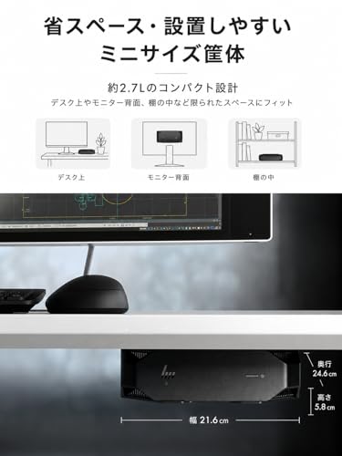 【Quadro P600搭載】Z2 Mini G4 Workstation Xeon 24GBメモリ 512GB SSD【整備済み品】の特徴・詳細 画像