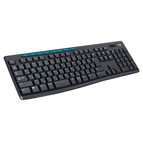 ロジクール ワイヤレスキーボード K275 ワイヤレス キーボード 無線 薄型 テンキー USB接続 Unifying windows 国内正規品の外観・全体像 画像
