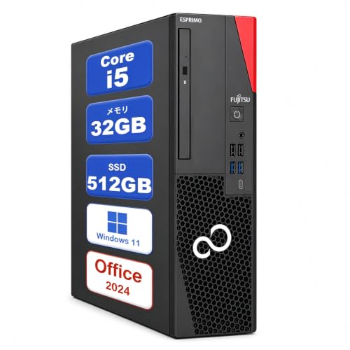 【整備済み品】富士通デスクトップESPRIMO D6012第12世代Core i5‑12400タワーPC DVD光学ドライブ 1