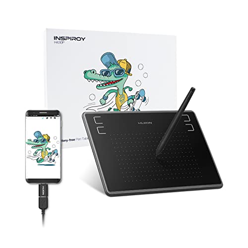 HUION H430P ペンタブ ペンタブレット 4.8×3インチ 充電不要ペン 初心者向け イラスト入門用 osuゲーム用の外観・全体像 画像