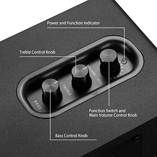 Sanyun SW208 アクティブブックシェルフスピーカー Bluetooth 5.0 3” DAC 24bitの特徴・詳細 画像