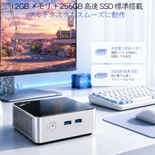 Moxalc Mini PC Windows 11 Pro MS Office 2024 パソコン 小型PC Pentium Gold 5405U搭載の特徴・詳細 画像